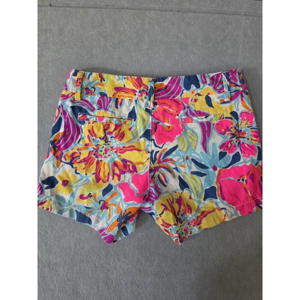 Lilly Pulitzer Women's Callahan Chino Shorts Floral Multicolor Size 4